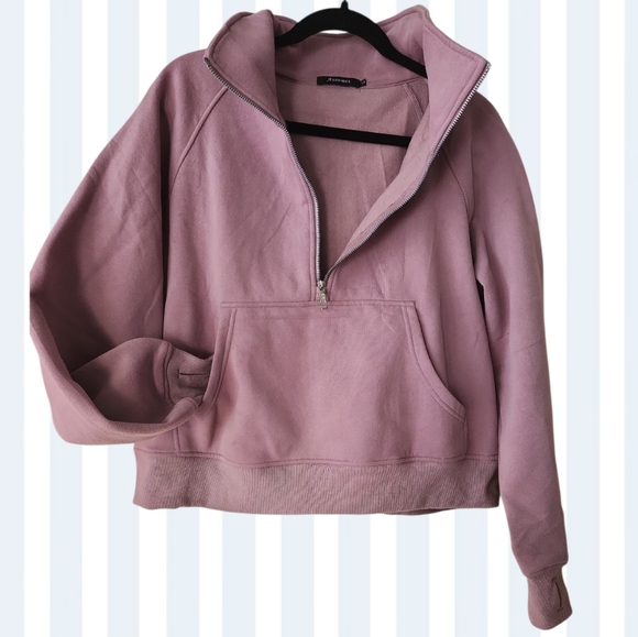 Automet Sweaters - Half Zip Fleece Pullover | Nutmeg Size L